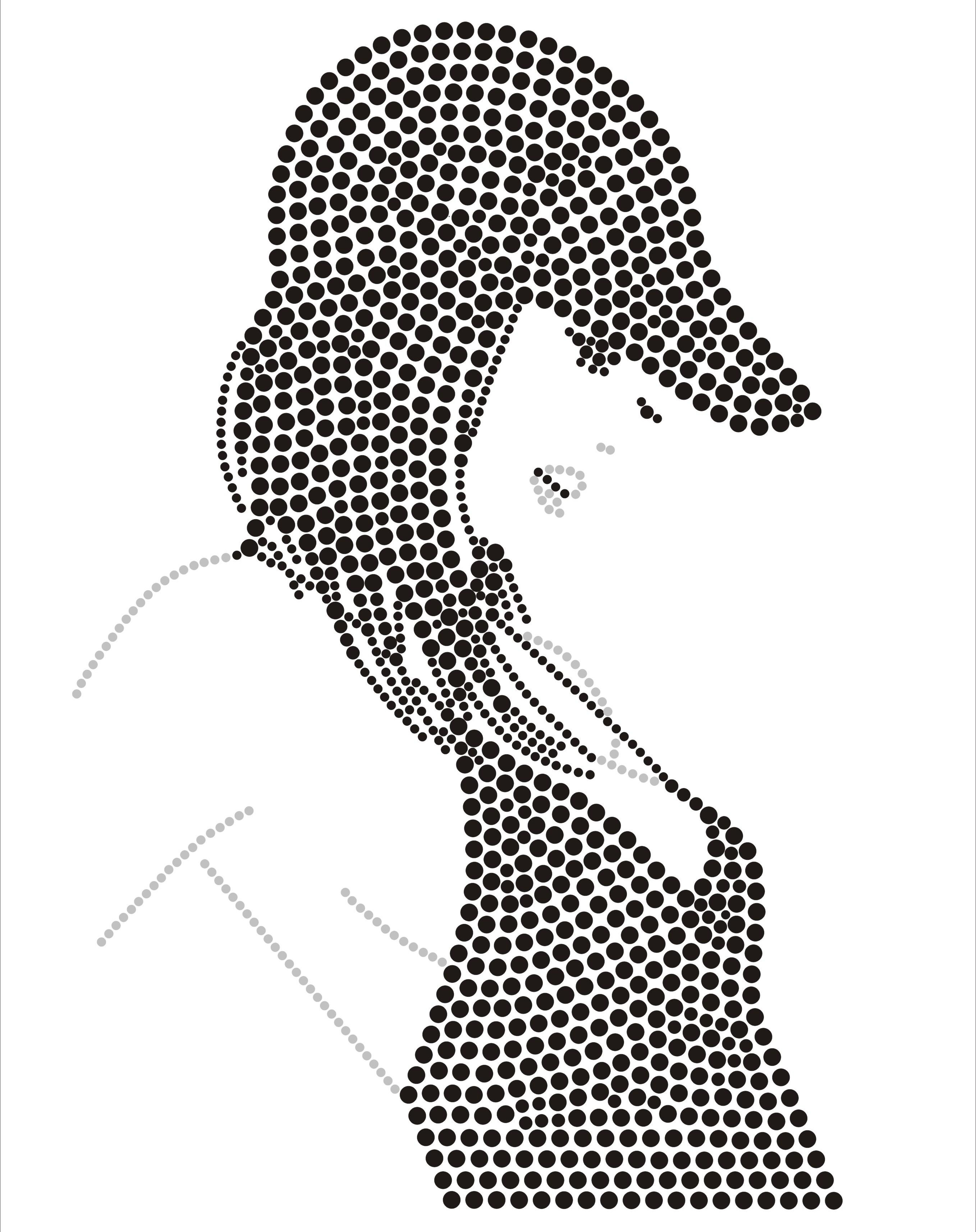 Motif, Apparel, Hot fix motif, Iron on motif, Rhinestone transfer, Heat transfer-PEOPLE