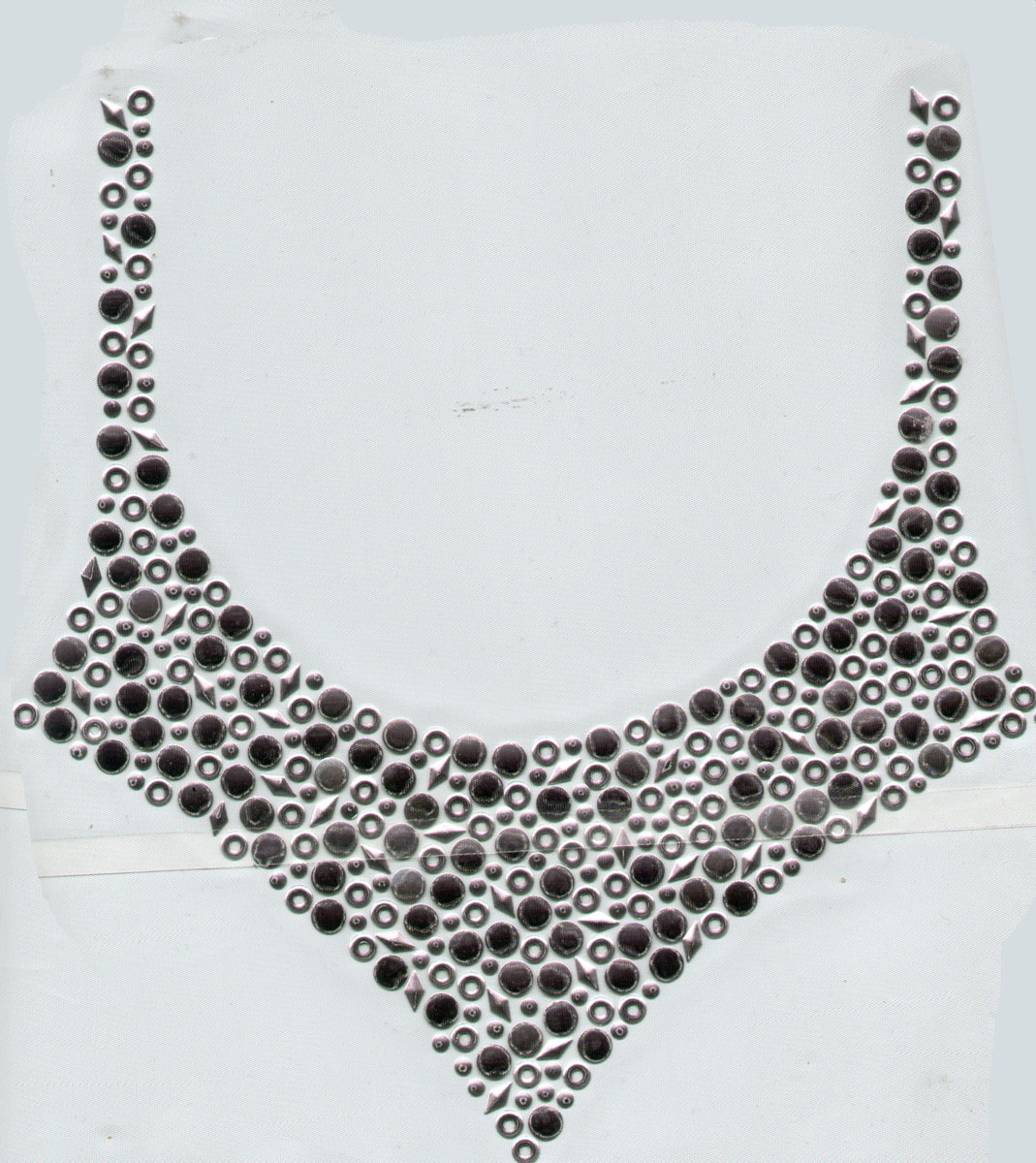 Rhinestone transfer, Rhinestone, Rhinestone motif, Transfer, Hot fix motif-Neckinline